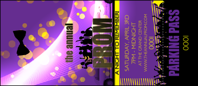 Prom Limo Hang Tag