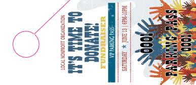 Fundraising Hands Hang Tag
