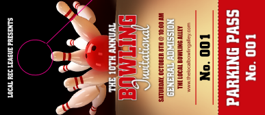 Bowling League Hang Tag