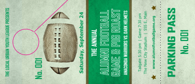 Football Green Hang Tag