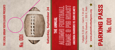 Football Red Hang Tag