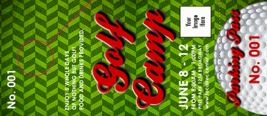Golf Camp Hang Tag
