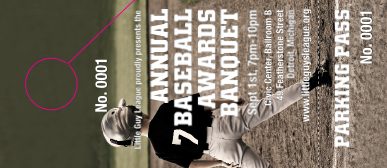 Baseball Hang Tag