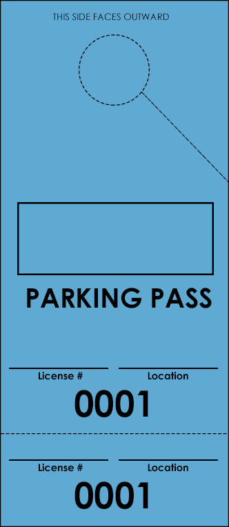 Blue Parking Plus Permit (100 pack)