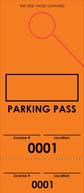 Orange Parking Plus Permit (100 pack)