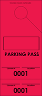 Red Parking Plus Permit (100 pack)