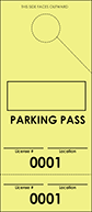 Yellow Parking Plus Permit (100 pack)