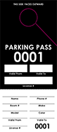 Black Parking Permit