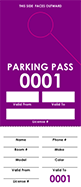 Purple Parking Permit