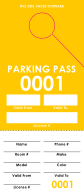 Yellow Parking Permit