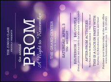 Abstract Lights Invitation