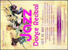 Jazz Dance Invitation