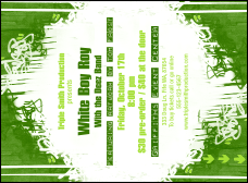 Hip Hop Green Invitation