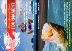 Bass Fishing Tournament Postcard