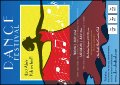 Dance Festival Postcard Mailer