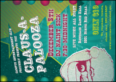Claus-A-Palooza Postcard Mailer