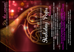 Symphony Holiday Pops Postcard Mailer