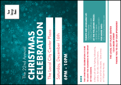 Holiday Snowflake Postcard Mailer