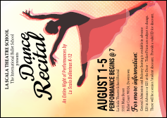 Dance Silhouette Postcard Mailer