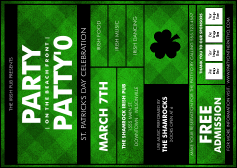 St. Patrick's Day Plaid Postcard Mailer