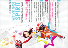 Cheerleading Spirit Postcard Mailer