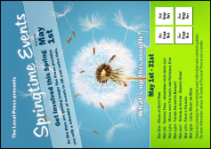 Dandelion Postcard Mailer