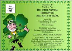 St Patrick's Day Colored Postcard