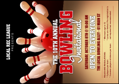 Bowling League Postcard Mailer