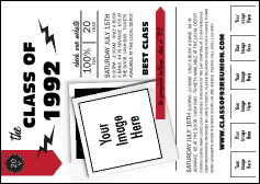 Class Reunion Mascot Red  Postcard Mailer