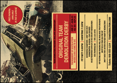 Demolition Derby  Postcard Mailer