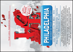 Philadelphia Rose  Postcard Mailer