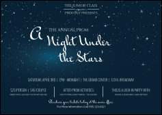 Star Theme Postcard Mailer