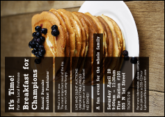 Pancake Breakfast Postcard Mailer
