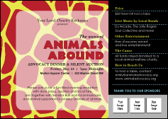 Animal Print Giraffe Postcard Mailer