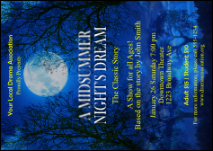 Midsummer Night's Dream Postcard Mailer