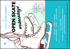 Ice Skating  Postcard Mailer