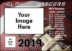 Football Schedule Postcard Mailer