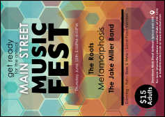 Music Festival Postcard Mailer