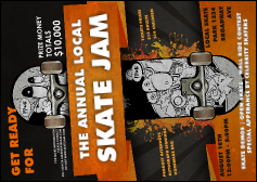 Skateboarding Postcard Mailer