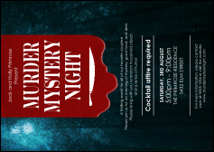 Murder Mystery Postcard Mailer