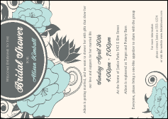 Blue Flower Postcard Mailer