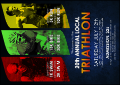 Triathlon Postcard Mailer