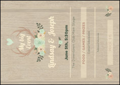 Flower Stag & Doe Postcard Mailer