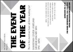 All Purpose Triangles Black and White Postcard Mailer