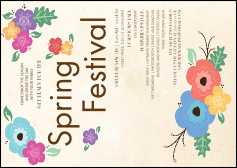 Spring Festival Postcard Mailer