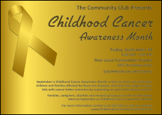 Childhood Cancer Awareness Month Postcard Mailer