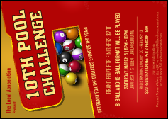 Pool Challenge Postcard Mailer