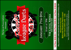 Premier League Darts 2017 Postcard