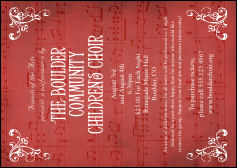 Choral Postcard Mailer