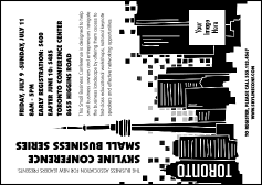 Toronto (Black & white) Postcard Mailer